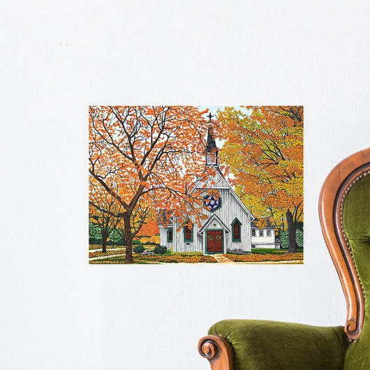 Country Church Western Ny Wall Decal