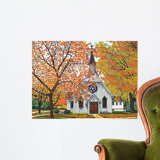 Country Church Western Ny Wall Decal