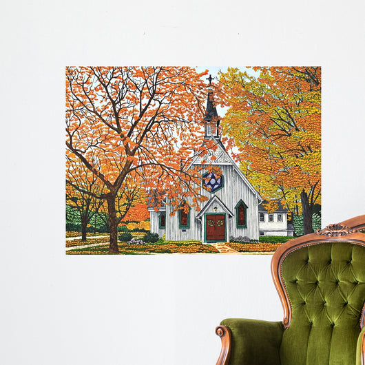 Country Church Western Ny Wall Decal
