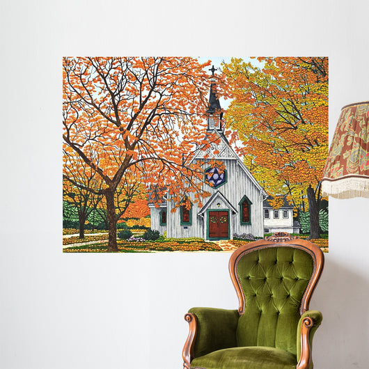 Country Church Western Ny Wall Decal