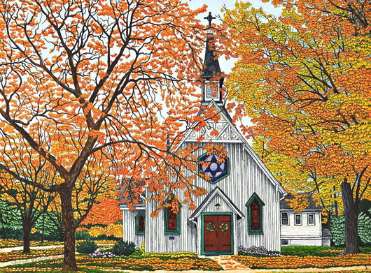 Country Church Western Ny Wall Decal
