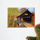 Covered Bridge Waterbury Vt Wall Decal