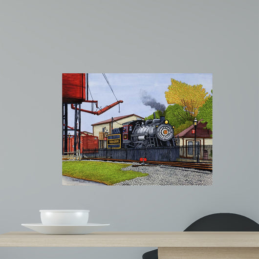 Engine 90 Water Tower Wall Decal