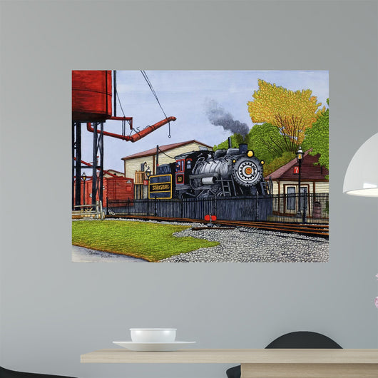 Engine 90 Water Tower Wall Decal