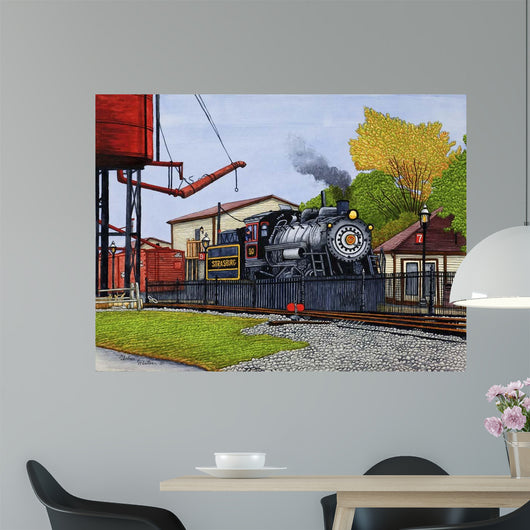 Engine 90 Water Tower Wall Decal
