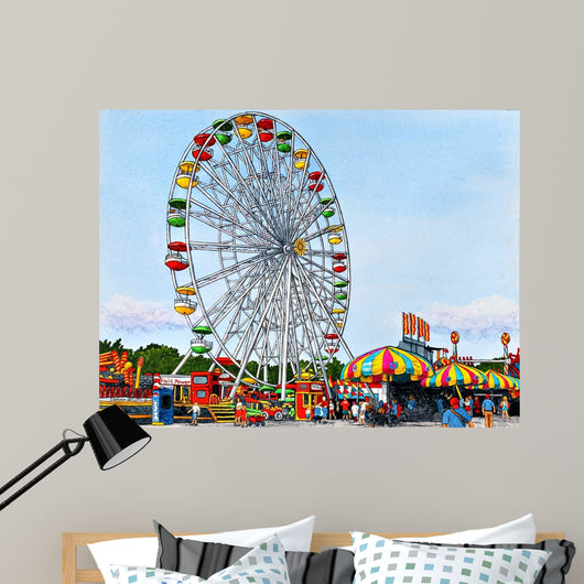 Ferris Wheel Erie County Wall Decal