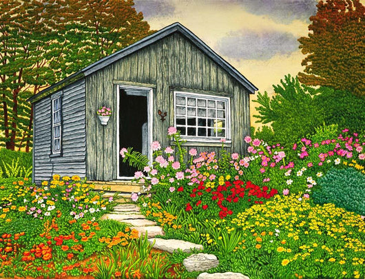 Flower Shed Ii Arlington Wall Decal