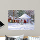 Gazebo Ellicottville Winter Wall Decal