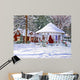 Gazebo Ellicottville Winter Wall Decal