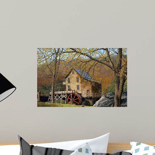 Glade Creek Grist Mill Wall Decal Design 2