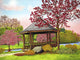 Green Lake Gazebo Orchard Wall Decal