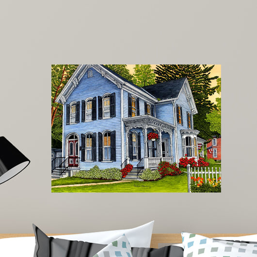 Hometown Summer Day East Wall Decal