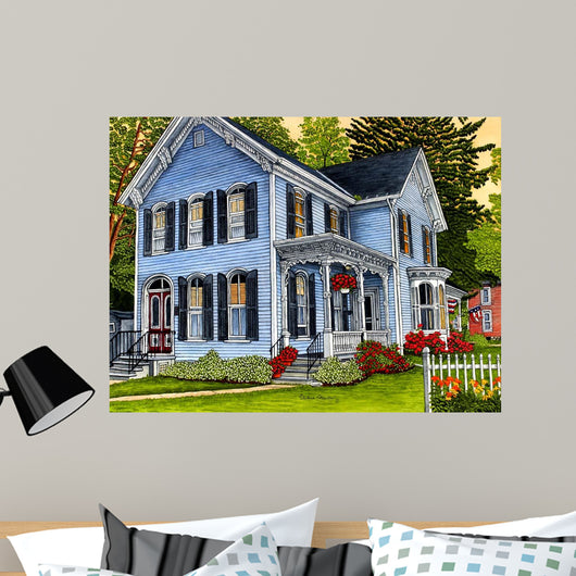 Hometown Summer Day East Wall Decal