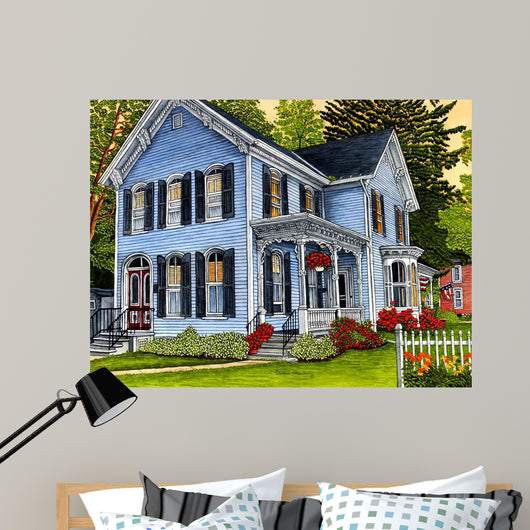 Hometown Summer Day East Wall Decal