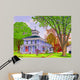 House Red Door Yorkshire Wall Decal