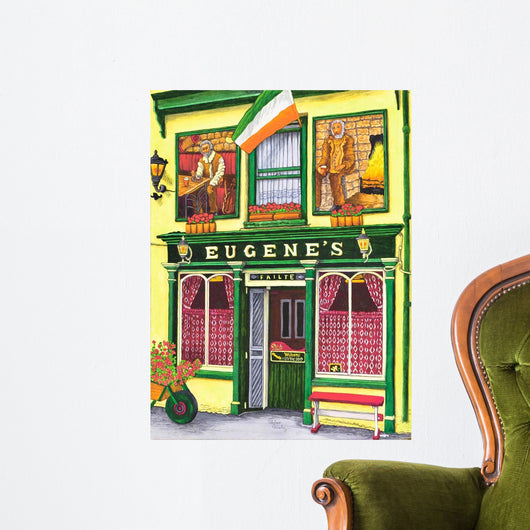 Ireland Eugene's Pub Wall Decal