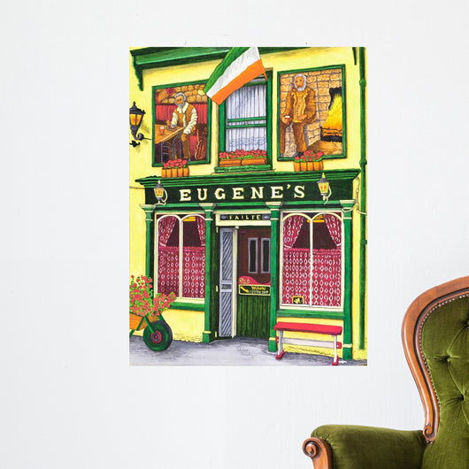 Ireland Eugene's Pub Wall Decal