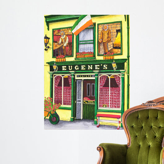 Ireland Eugene's Pub Wall Decal