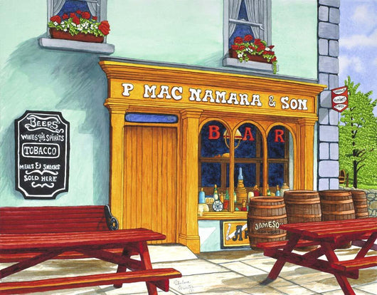 Ireland McNamara's Pub Bunratty Wall Decal