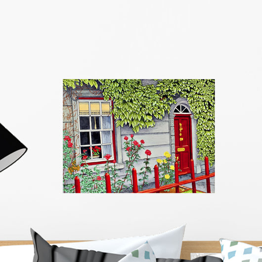 Ireland Red Fence Adare Wall Decal