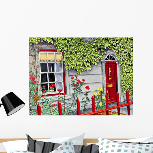 Ireland Red Fence Adare Wall Decal