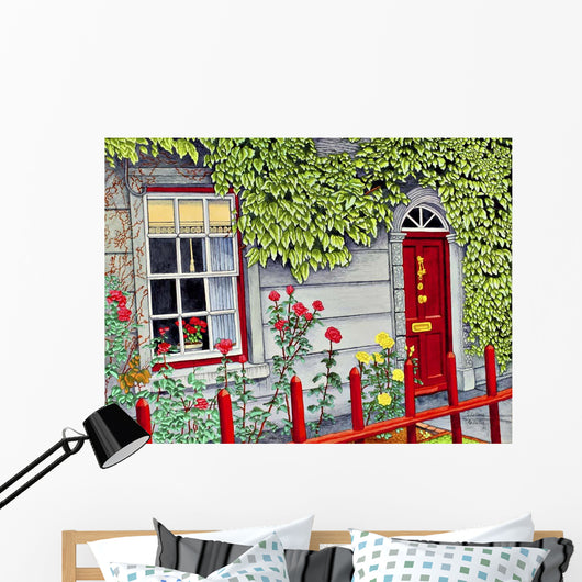 Ireland Red Fence Adare Wall Decal