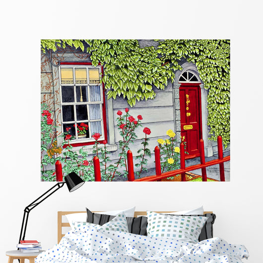 Ireland Red Fence Adare Wall Decal