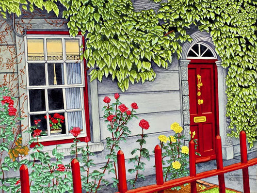 Ireland Red Fence Adare Wall Decal