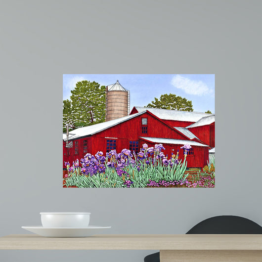 Iris Garden Wall Decal