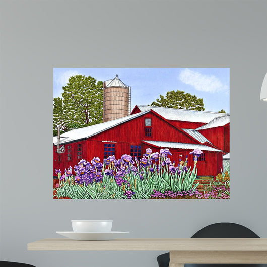 Iris Garden Wall Decal