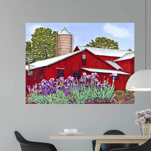 Iris Garden Wall Decal