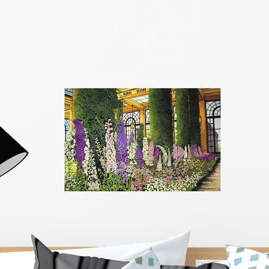 Longwood Gardens Delphinium Pennsylvania Wall Decal