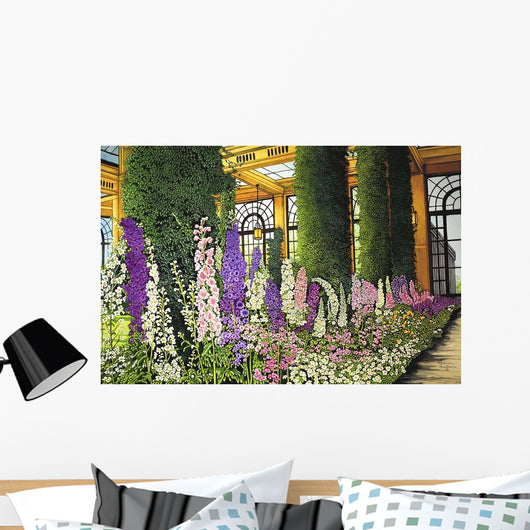 Longwood Gardens Delphinium Pennsylvania Wall Decal