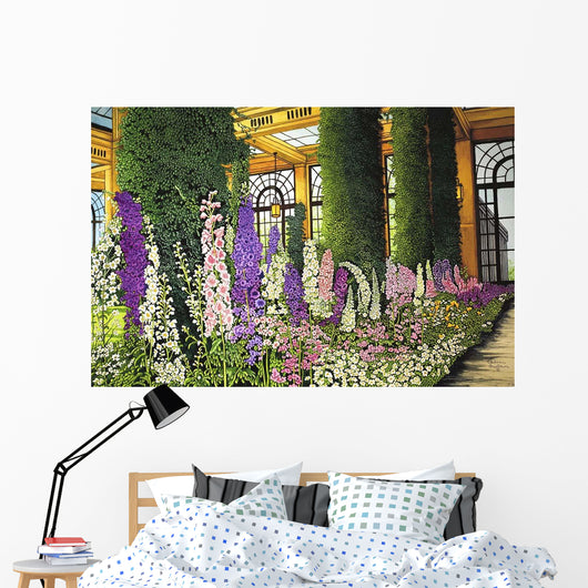 Longwood Gardens Delphinium Pennsylvania Wall Decal