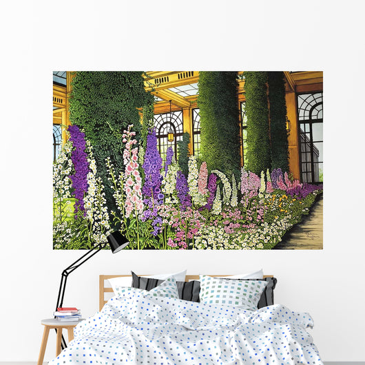 Longwood Gardens Delphinium Pennsylvania Wall Decal