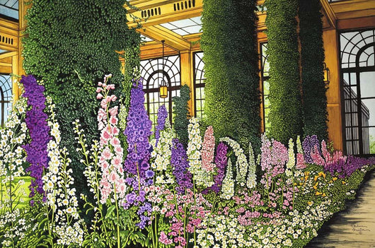 Longwood Gardens Delphinium Pennsylvania Wall Decal