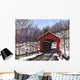 Old Red Bridge Vermont Wall Decal
