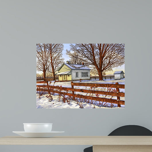 Old Schoolhouse Leon Ny Wall Decal