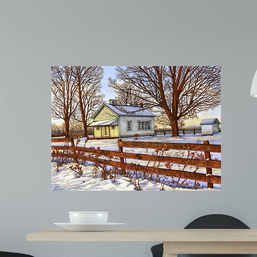 Old Schoolhouse Leon Ny Wall Decal