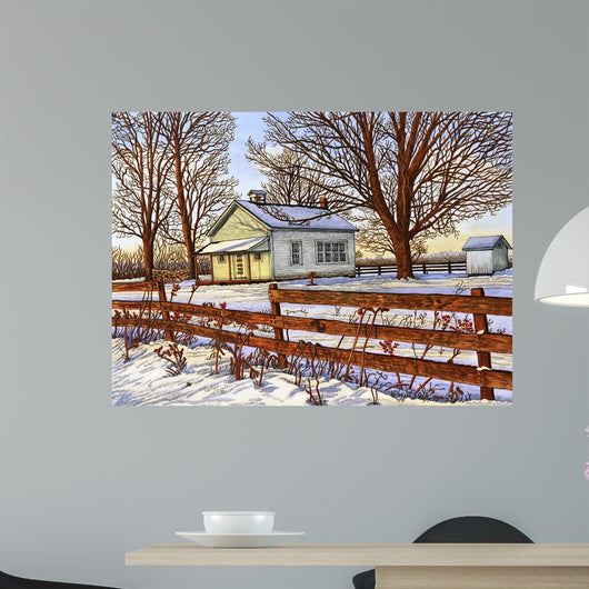 Old Schoolhouse Leon Ny Wall Decal