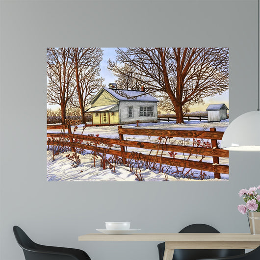 Old Schoolhouse Leon Ny Wall Decal