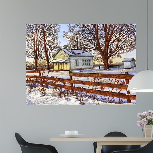 Old Schoolhouse Leon Ny Wall Decal