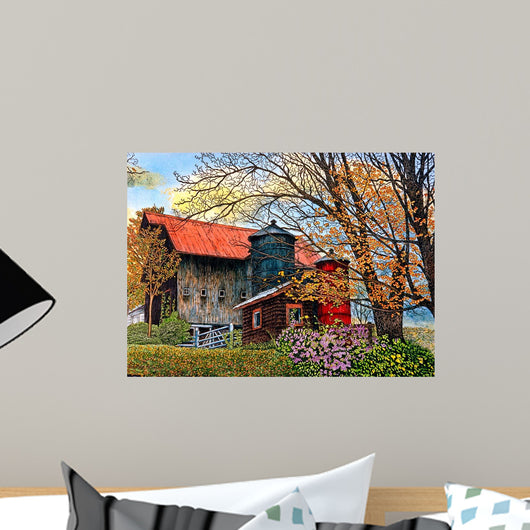 Pin Head Silos Vermont Wall Decal