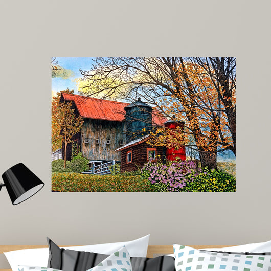 Pin Head Silos Vermont Wall Decal