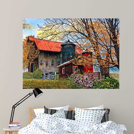 Pin Head Silos Vermont Wall Decal