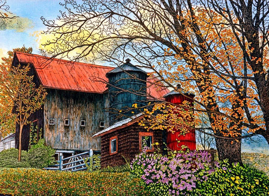 Pin Head Silos Vermont Wall Decal
