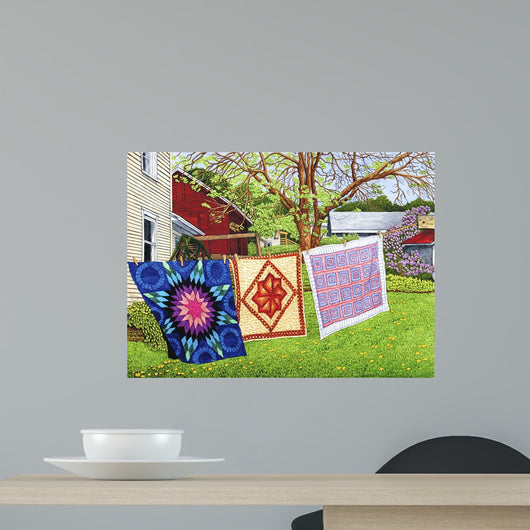 Quilt Trio Pennsylvania Wall Decal
