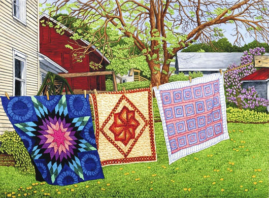 Quilt Trio Pennsylvania Wall Decal
