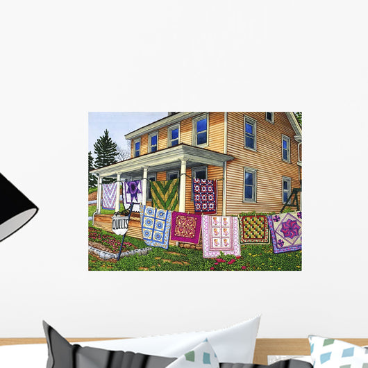 Quilts Nine Line Lancaster Wall Decal
