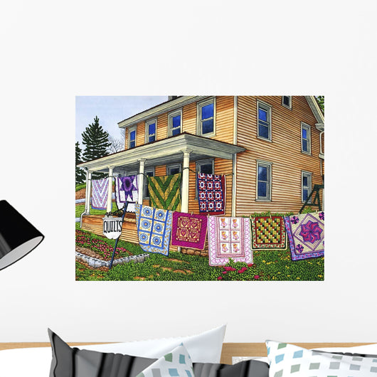 Quilts Nine Line Lancaster Wall Decal